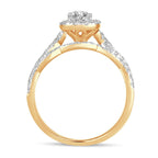 14K 1.40CT DIAMOND BRIDAL RING - Johnny Dang & Co