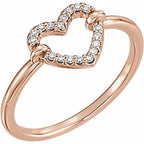 JDTKSP-122972 -14K 0.25 CTW Diamond Heart Ring - Johnny Dang & Co