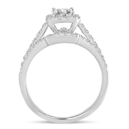 14K 1.00CT Diamond BRIDAL RING - Johnny Dang & Co
