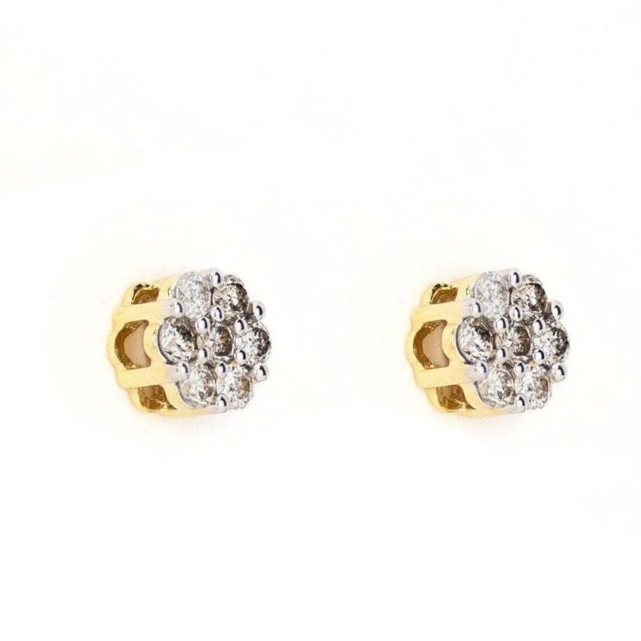 0.76CT Gold Diamond Earrings - Johnny Dang & Co