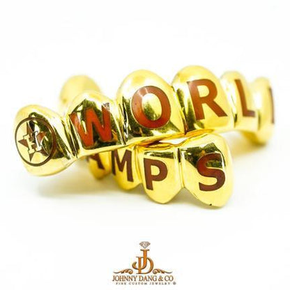 Gold 6 Top And 6 Bottom World Series Grill - Johnny Dang & Co