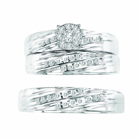 14K 0.35CT TRIO SET - Johnny Dang & Co