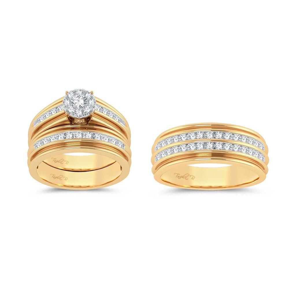 14k 0.86ct Diamond Trio Set - Johnny Dang & Co