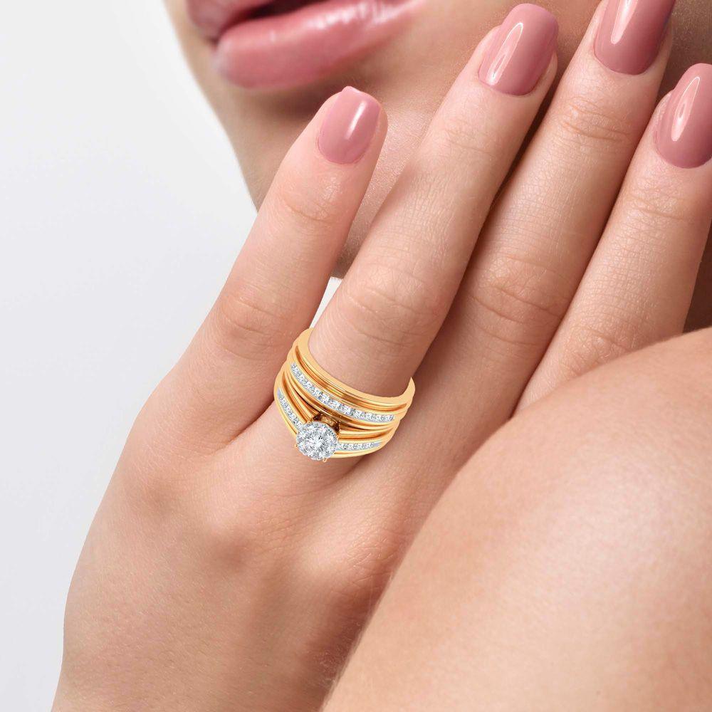 14k 0.86ct Diamond Trio Set - Johnny Dang & Co