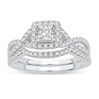 14K 1.00CT Diamond BRIDAL SET - Johnny Dang & Co