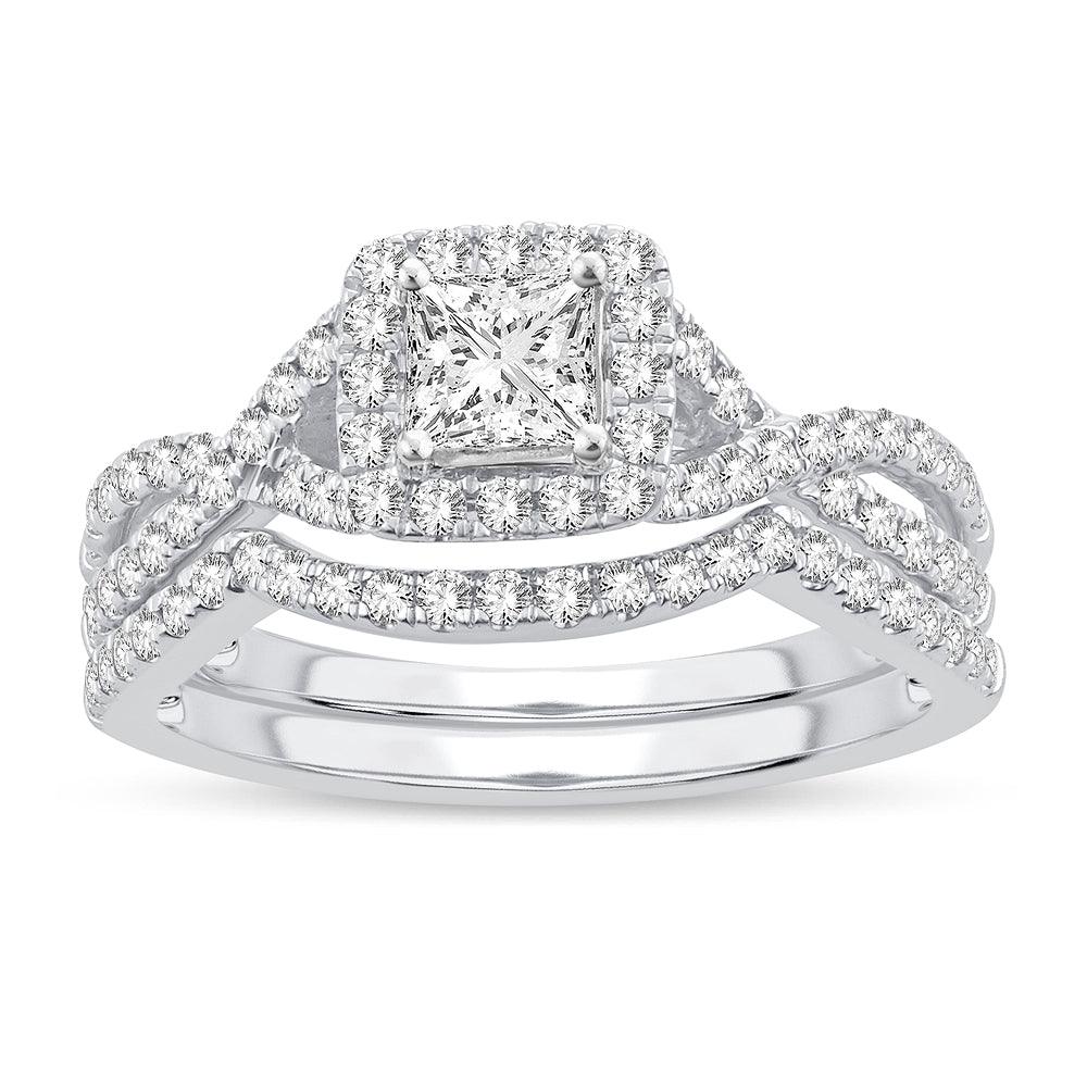 14K 1.00CT Diamond BRIDAL SET - Johnny Dang & Co