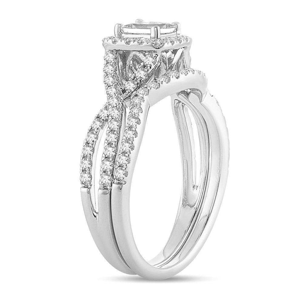 14K 1.00CT Diamond BRIDAL SET - Johnny Dang & Co