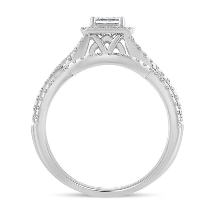 14K 1.00CT Diamond BRIDAL SET - Johnny Dang & Co