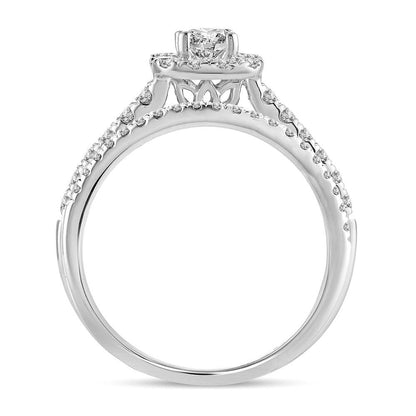 14K 1.00CT Diamond BRIDAL RING - Johnny Dang & Co