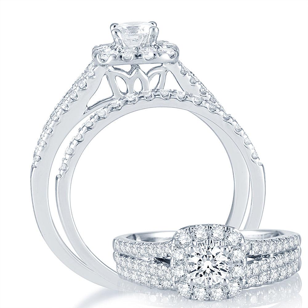 14K 1.00CT Diamond BRIDAL RING - Johnny Dang & Co