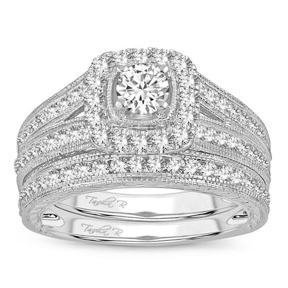 14K 1.50CT DIAMOND BRIDAL RING - Johnny Dang & Co