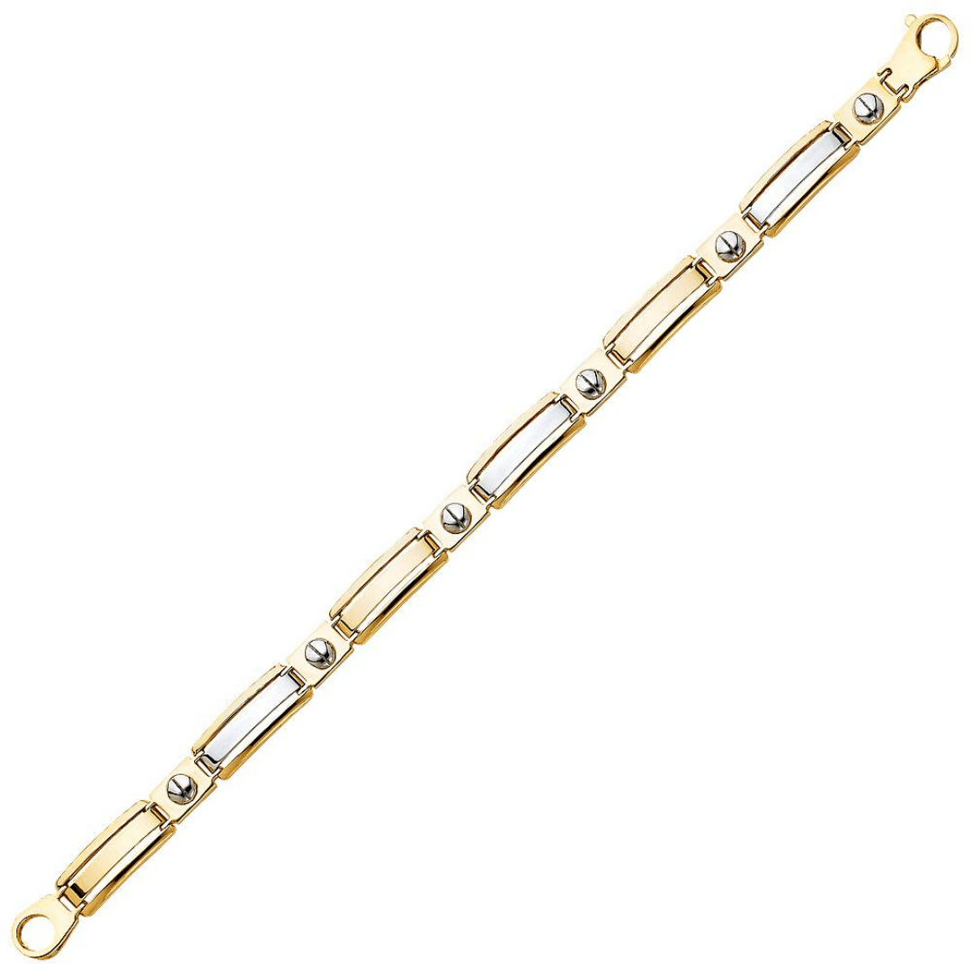 8.25" Gold Clasp Bracelet - Johnny Dang & Co