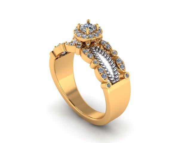 1.00 Ct.Tw. Diamond Engagement Ring - Johnny Dang & Co