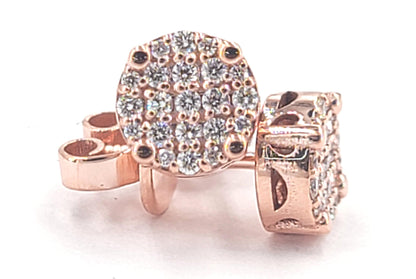 JDTKE3549- Custom Diamond Cluster Earrings - Johnny Dang & Co