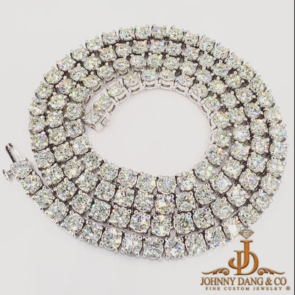 Tennis Chain 10k White Gold 30 pointer Si Diamonds 22inches