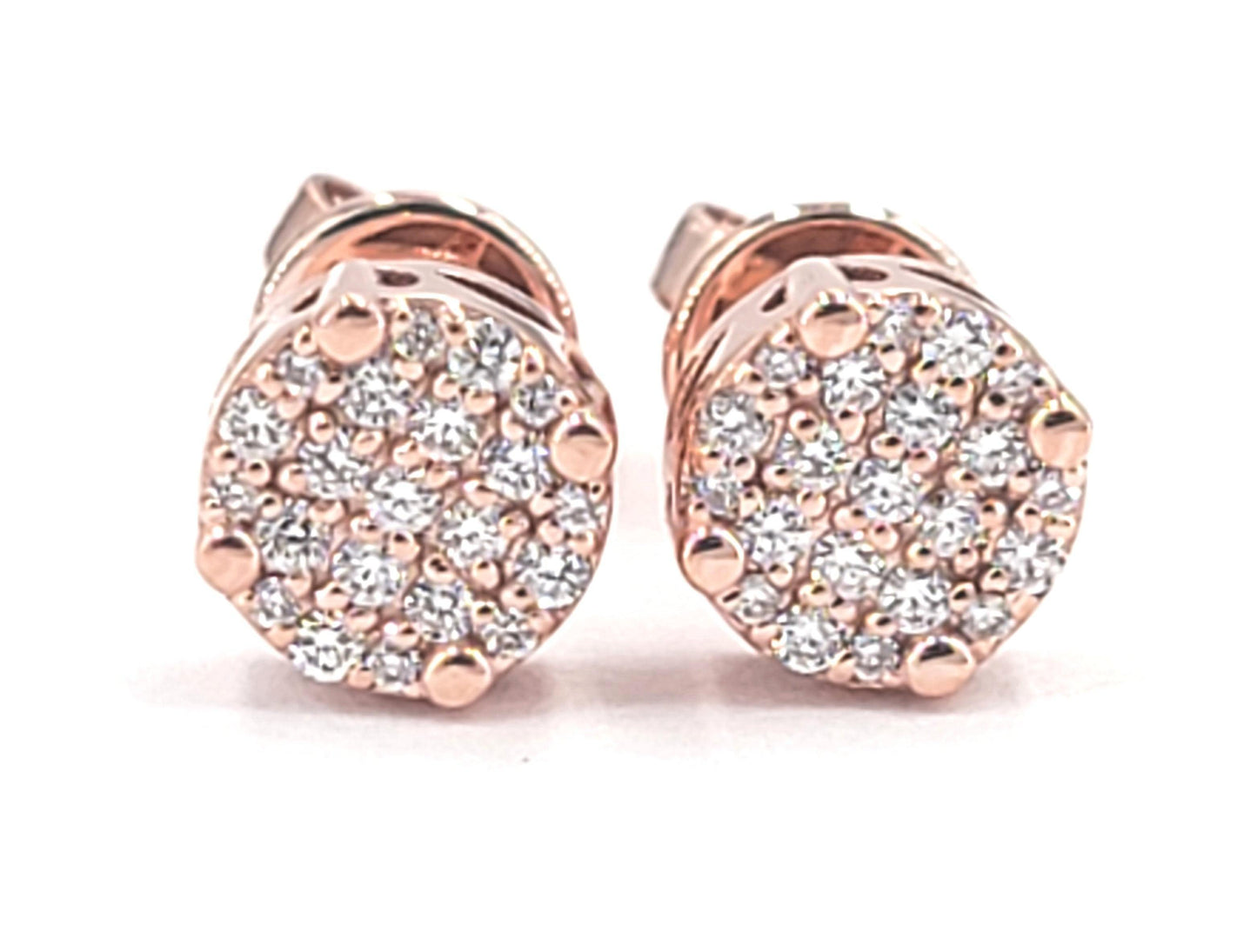 JDTKE3549- Custom Diamond Cluster Earrings - Johnny Dang & Co