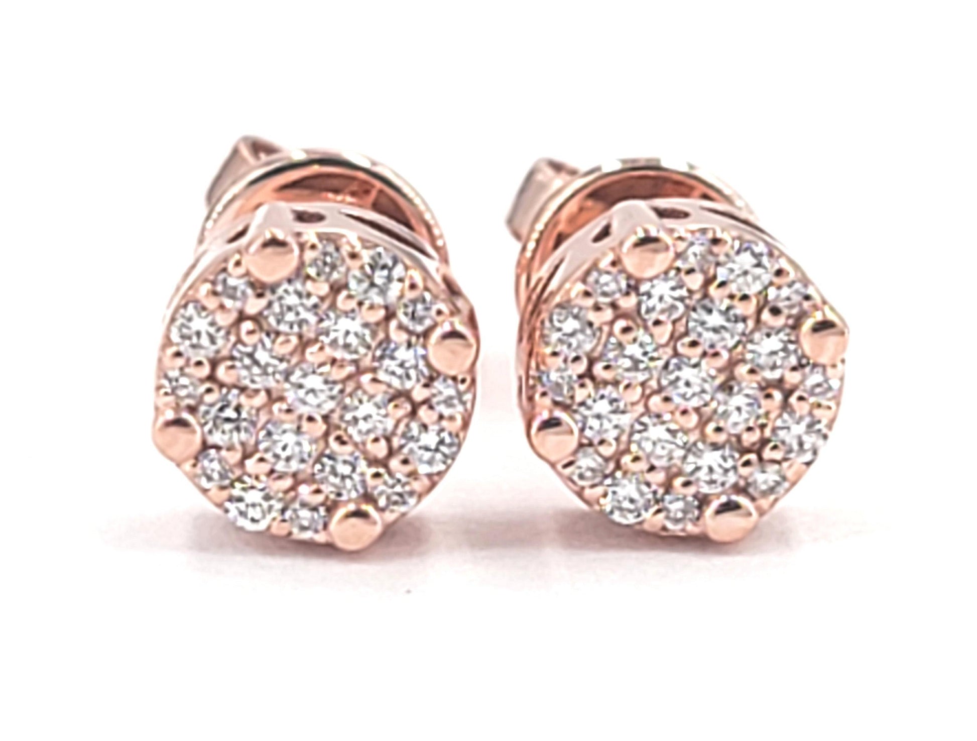 JDTKE3549- Custom Diamond Cluster Earrings - Johnny Dang & Co