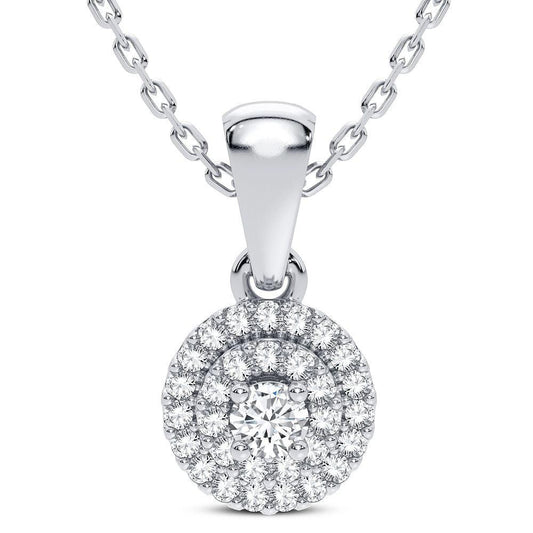 14K 0.05CT DIAMOND PENDANT - Johnny Dang & Co