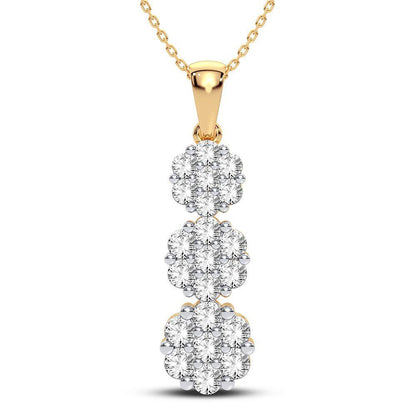 10K 1.37CT Diamond Pendant - Johnny Dang & Co