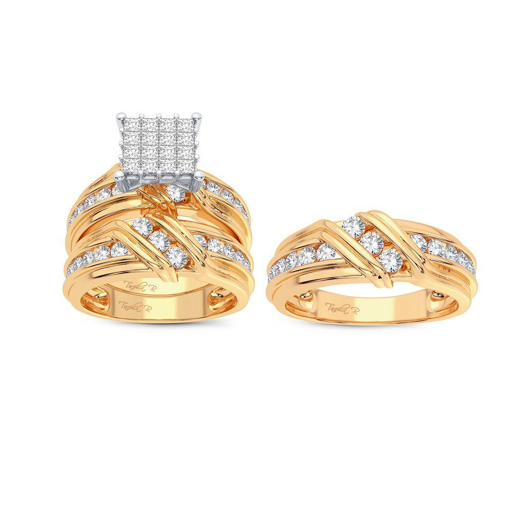 14K 2.50CT Diamond Trio Set - Johnny Dang & Co