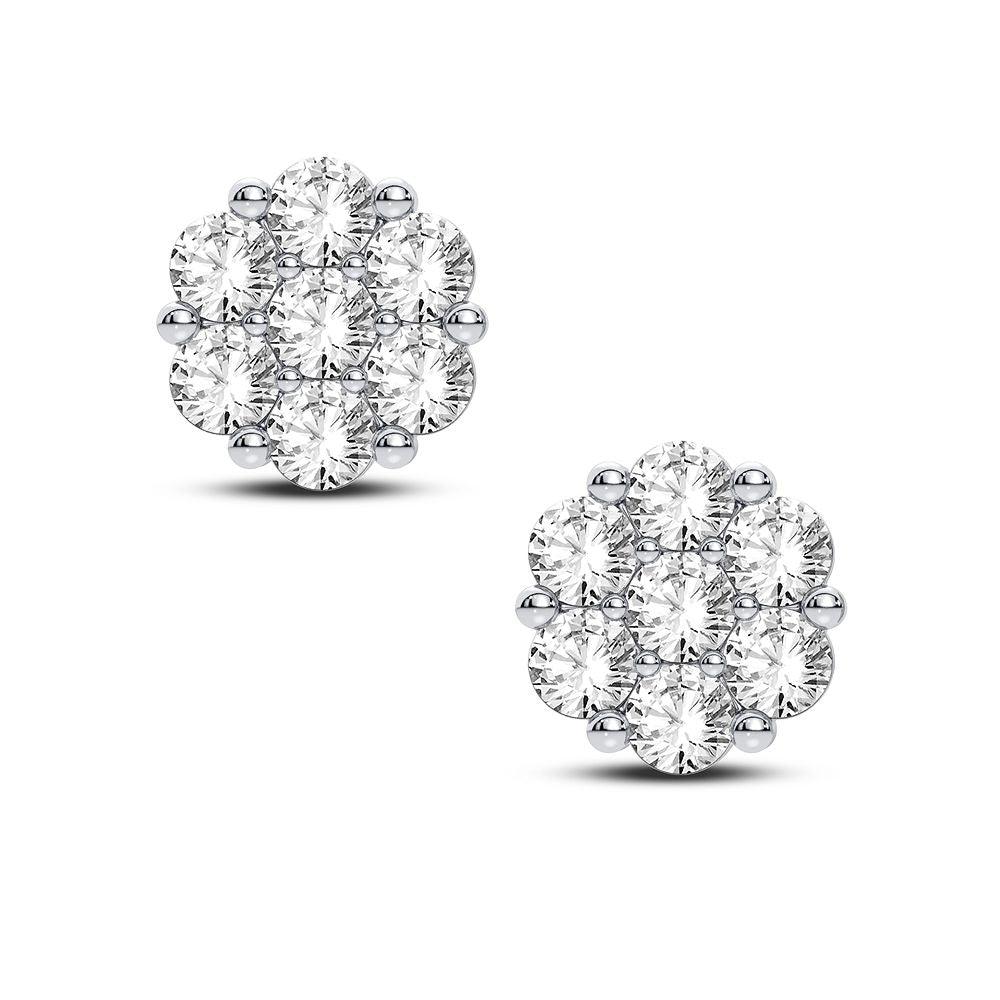 14K 2.00CT Diamond Earring - Johnny Dang & Co
