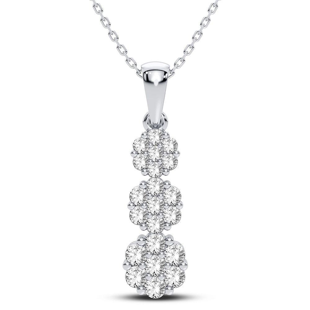 14K 0.75CT Diamond Pendant - Johnny Dang & Co