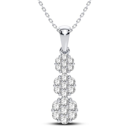 14K 0.75CT Diamond Pendant - Johnny Dang & Co