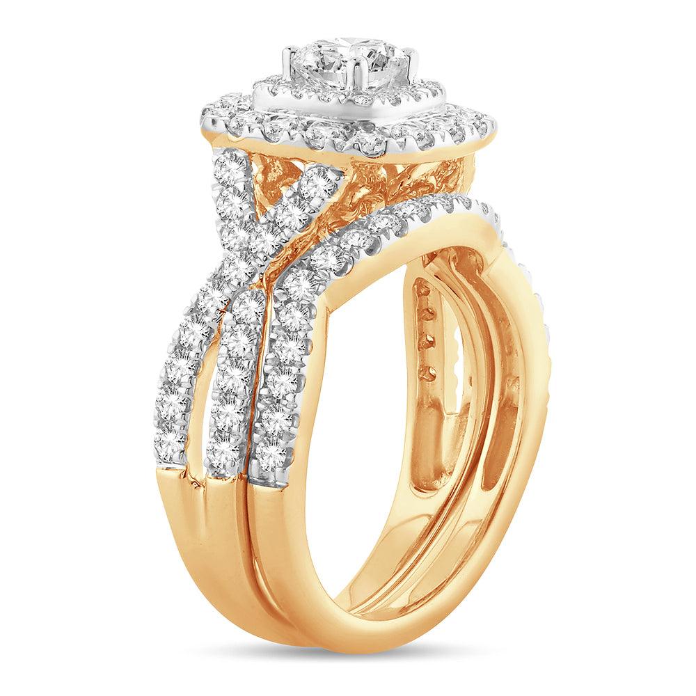 14K 2.00CT Diamond BRIDAL RING - Johnny Dang & Co