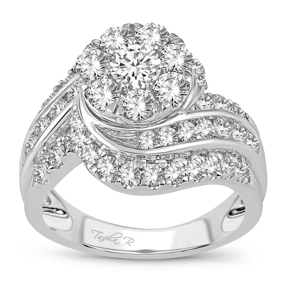 14K 2.00CT Diamond Bridal Ring - Johnny Dang & Co