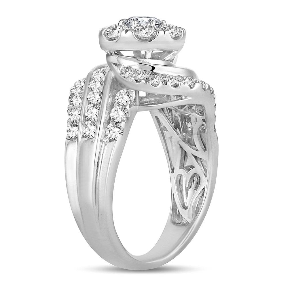 14K 2.00CT Diamond Bridal Ring - Johnny Dang & Co