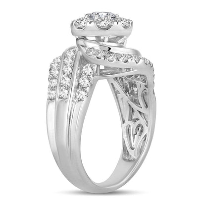 14K 2.00CT Diamond Bridal Ring - Johnny Dang & Co