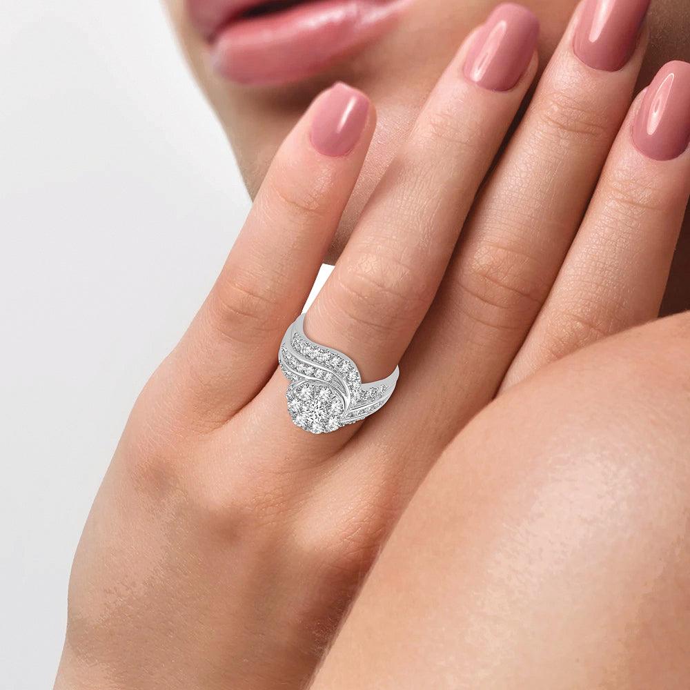 14K 2.00CT Diamond Bridal Ring - Johnny Dang & Co