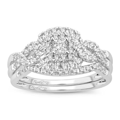 14K 1.00CT Diamond BRIDAL RING - Johnny Dang & Co