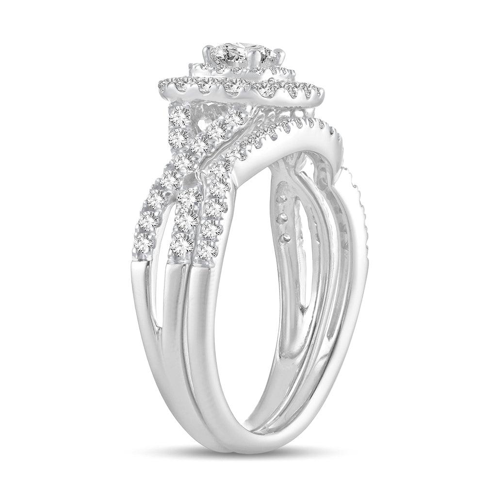 14K 1.00CT Diamond BRIDAL RING - Johnny Dang & Co