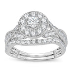 14K 1.00CT DIAMOND BRIDAL RING - Johnny Dang & Co
