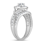 14K 1.00CT DIAMOND BRIDAL RING - Johnny Dang & Co