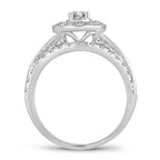 14K 1.00CT DIAMOND BRIDAL RING - Johnny Dang & Co