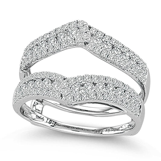 14K 1.00CT Diamond RING GUARD - Johnny Dang & Co