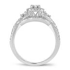 14K 1.00CT DIAMOND BRIDAL RING - Johnny Dang & Co