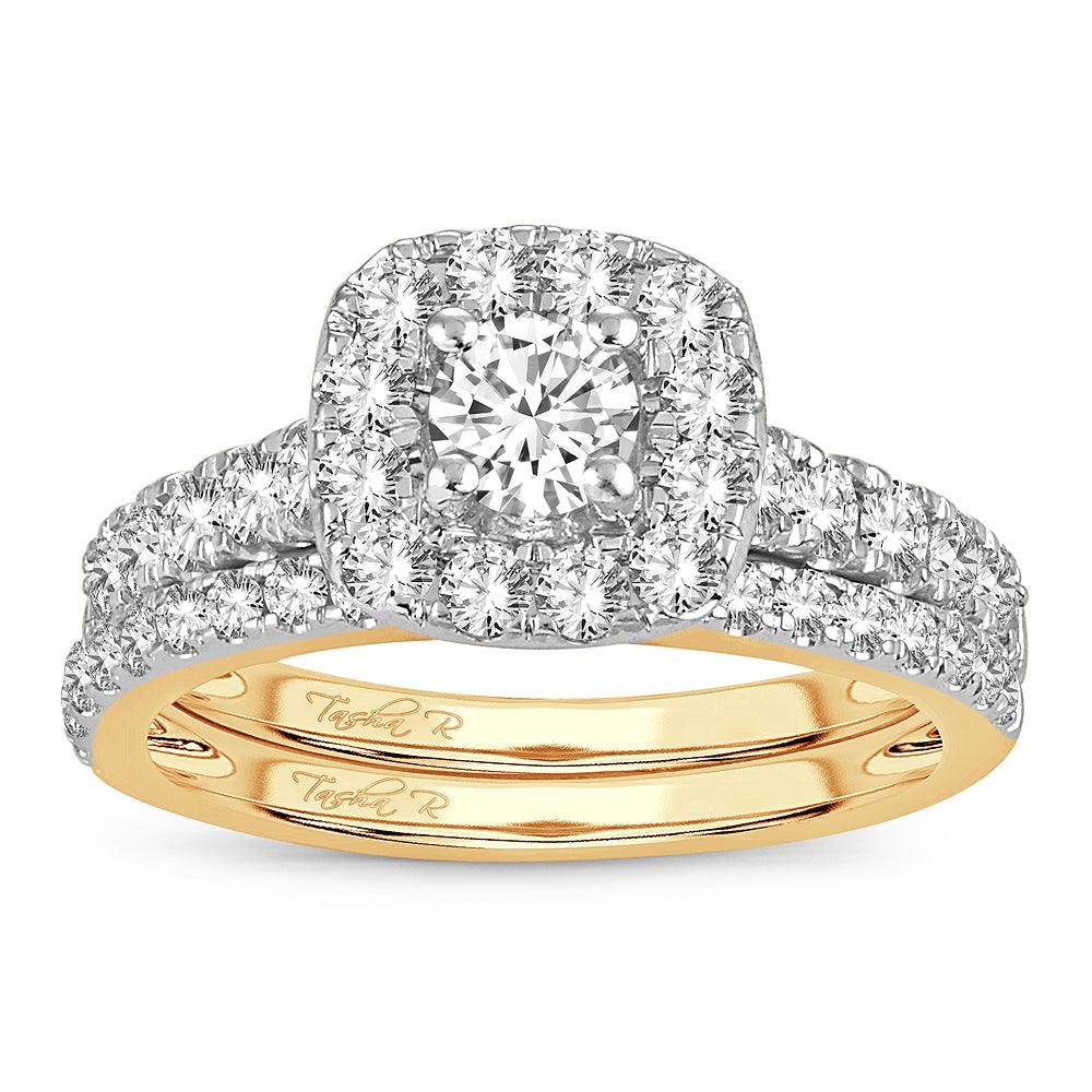 14K 1.50CT DIAMOND BRIDAL RING - Johnny Dang & Co