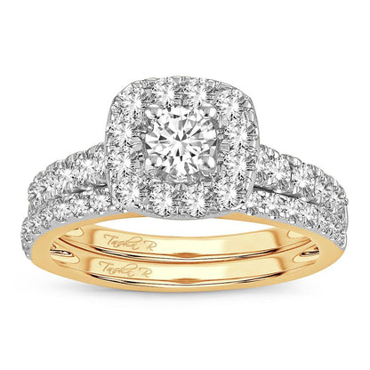 14K 1.50CT DIAMOND BRIDAL RING - Johnny Dang & Co