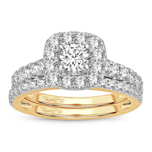 14K 1.50CT DIAMOND BRIDAL RING - Johnny Dang & Co