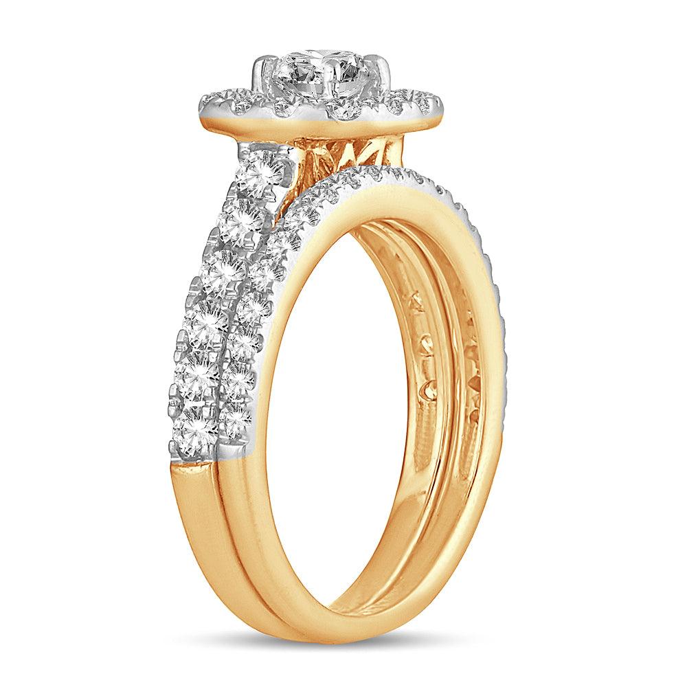 14K 1.50CT DIAMOND BRIDAL RING - Johnny Dang & Co