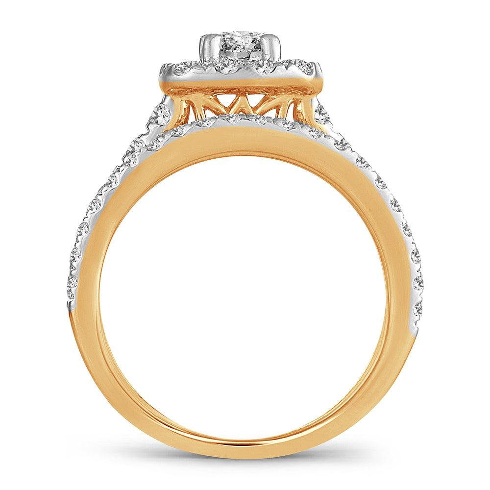 14K 1.50CT DIAMOND BRIDAL RING - Johnny Dang & Co
