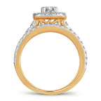 14K 1.50CT DIAMOND BRIDAL RING - Johnny Dang & Co