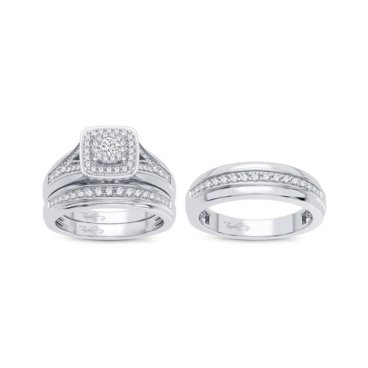 14K 0.80CT Diamond Trio Set - Johnny Dang & Co