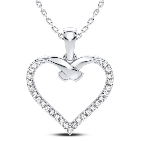 14K 0.15CT Diamond Pendant - Johnny Dang & Co