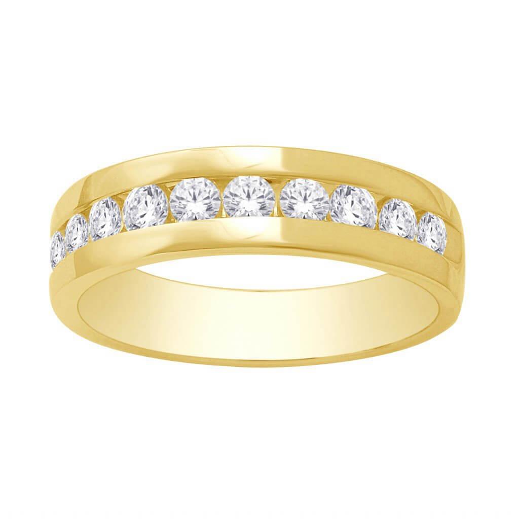 14K 0.96-1.05CT D-MENS BAND - Johnny Dang & Co