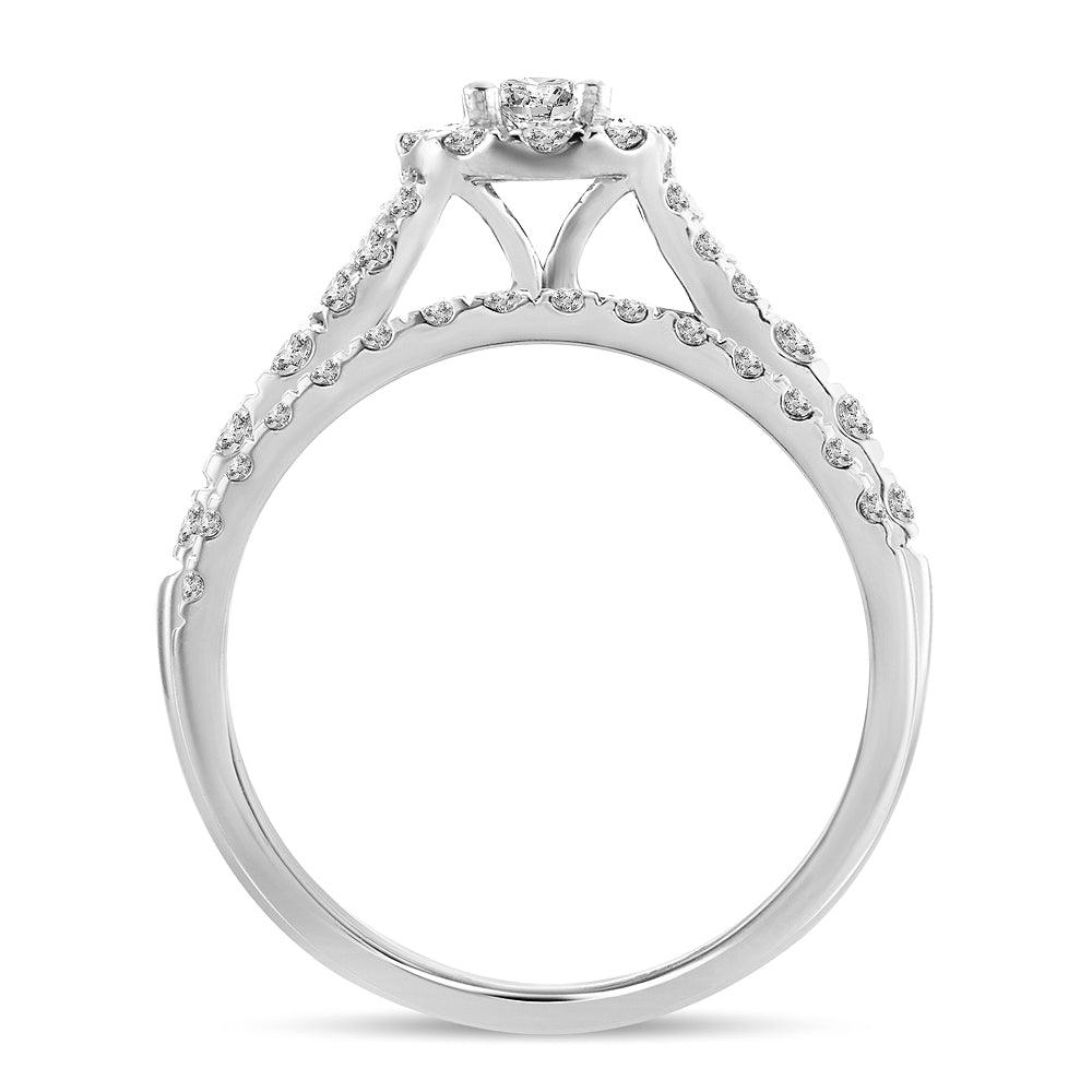 14K 1.00CT Diamond BRIDAL RING - Johnny Dang & Co