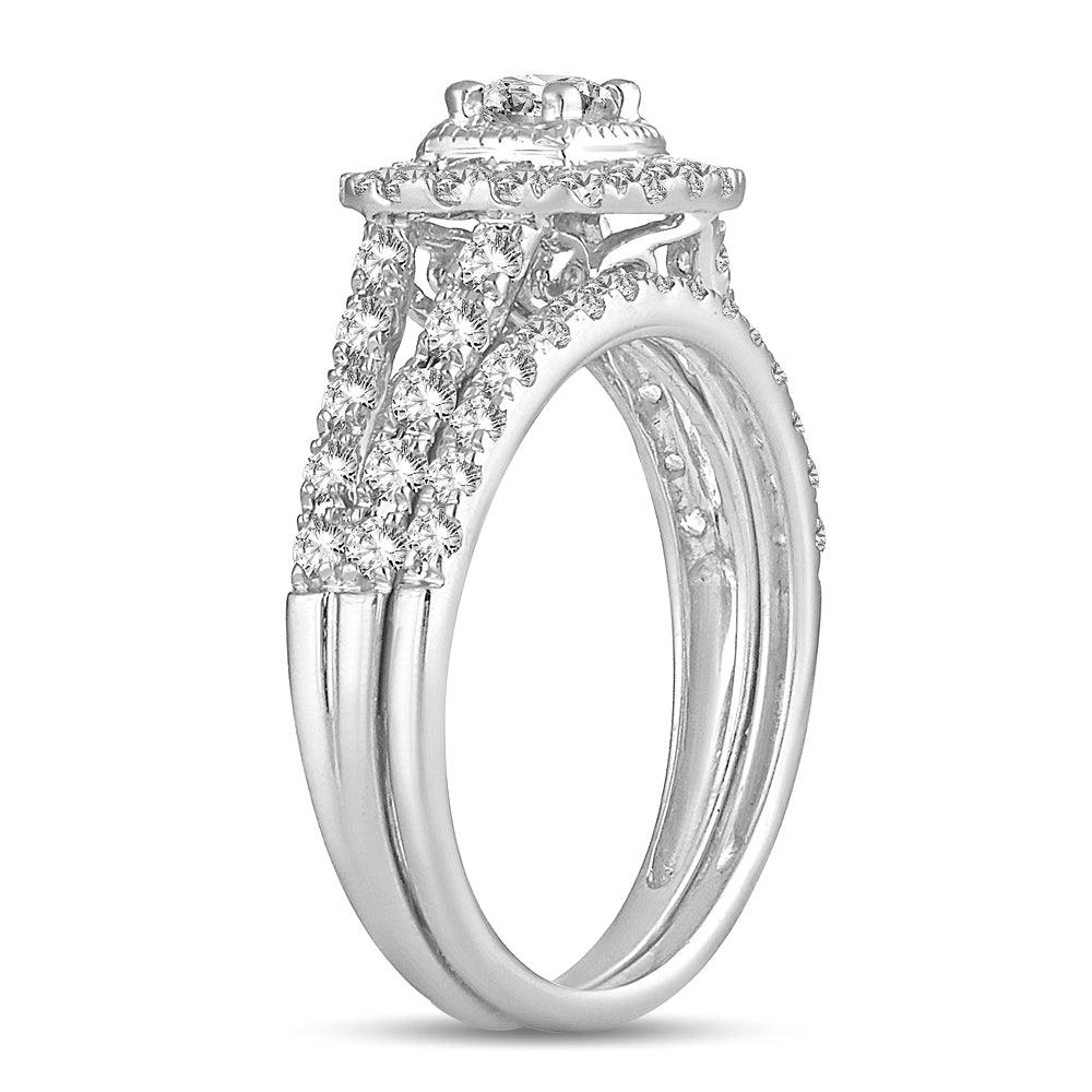 14K 1.00CT DIAMOND BRIDAL RING - Johnny Dang & Co